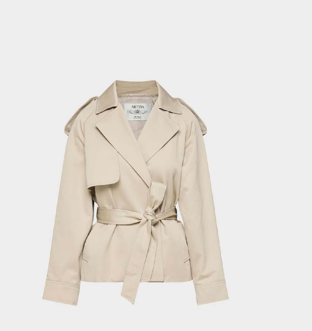 The Davis Short Trench Coat - Rich Twill size Small